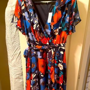 Flirty Floral dress, Lane Bryant size 20; new with tags